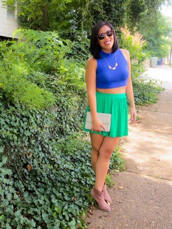 summer style: ASOS crop top and skirt | tide & bloom