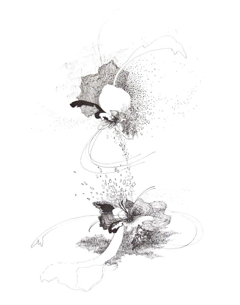 Verge 2, drawing by Christina Kwan | tide & bloom