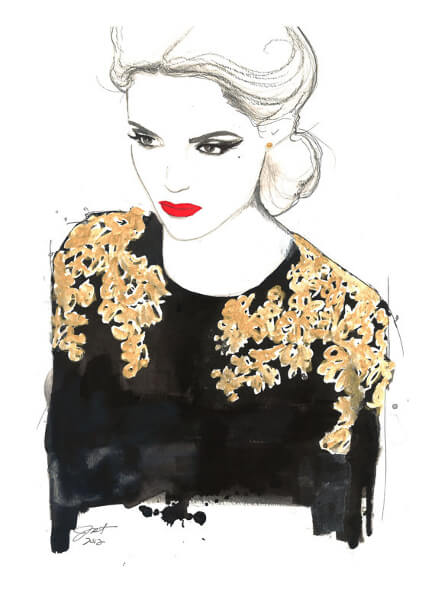 Jessica Durant fashion illustration
